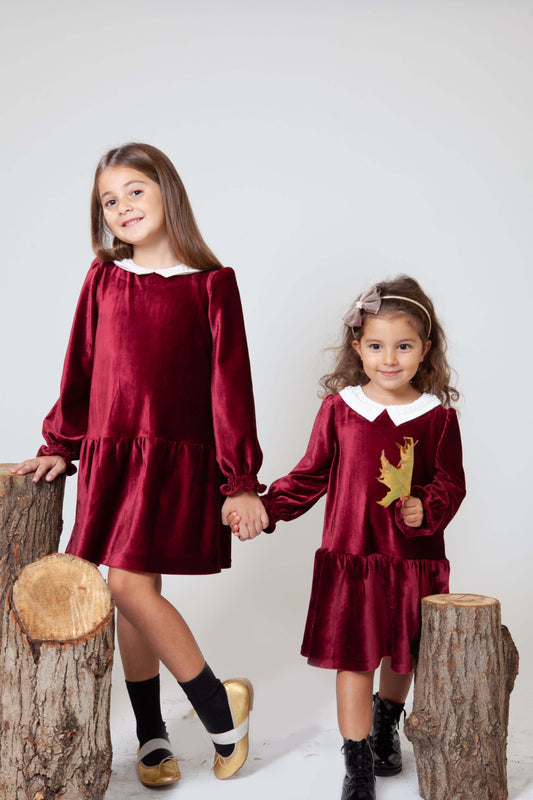 Christmas Dress Burgundy